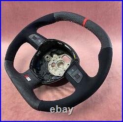 Flat Top + Bottom Audi A5 S5 Rs5 Steering Wheel Reshaped New Badge