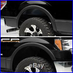 For 09-14 Ford F150 OE Style Replacement Matt Black Fender Flare Wheel Protector