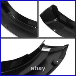 For 2015-2017 Ford F150 4pcs Matte Pocket-riveted Style Wheel Fender Flare Cover