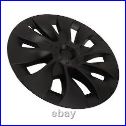 For 4pcs 18in Wheel Hubcap Matte Black Stylish Look For Model 3 2017 To