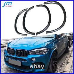 For BMW X6 F16 F86 X6M 15-18 PP Matte Black Wheel Eyebrow Arches Fender Flares