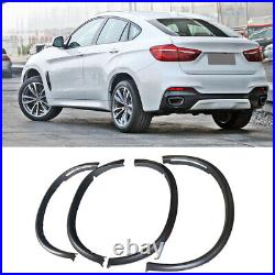 For BMW X6 F16 F86 X6M 15-18 PP Matte Black Wheel Eyebrow Arches Fender Flares