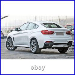 For BMW X6 F16 F86 X6M 15-18 PP Matte Black Wheel Eyebrow Arches Fender Flares