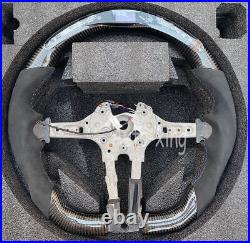 For Bmw M2 M3 M4 M5 F87 F80 F82+alcantara Led Carbon Fiber Flat Steering Wheel