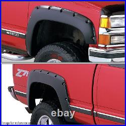 For Chevy/gmc C/k Yukon/suburban Matte Black Wheel Fender Flares Tire Protection