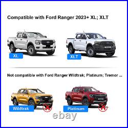 For Ford Ranger 2023+ XL XLT Wide Wheel Arches Extensions Body Kit Matte Black