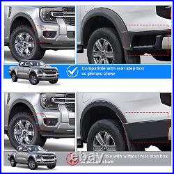 For Ford Ranger 2023+ XL XLT Wide Wheel Arches Extensions Body Kit Matte Black