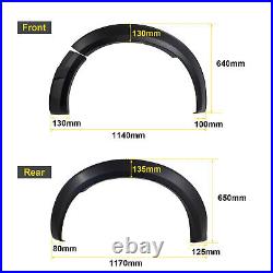 For Ford Ranger 2023+ XL XLT Wide Wheel Arches Extensions Body Kit Matte Black