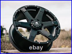 For Ford Ranger 6x139.7 Tomahawk Chinook 20 8.5j Matte Black Wheel & Yokohama