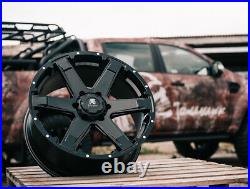 For Ford Ranger 6x139.7 Tomahawk Chinook 20 8.5j Matte Black Wheel & Yokohama