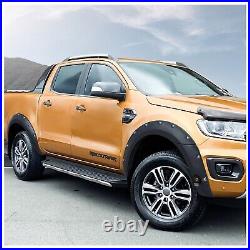 For Ford Ranger T8 2019-2022 Matte Black Wheel Arches Extensions Kit PARK ASSIST