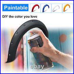 For Ford Ranger T8 2019-2022 Matte Black Wheel Arches Extensions Kit PARK ASSIST