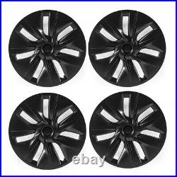 For Tesla Model Y 2020-23 Matte Black 19 Wheel Cover Hubcaps Rim Cover 4PCS/Set