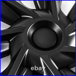 For Tesla Model Y 20-23 Matte Black 19 Wheel Cover Hubcaps Rim Cover 4PCS/Set A