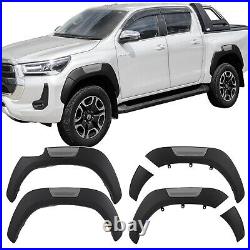 For Toyota Hilux MK9 2021-2023 Wheel Arch Kit Fender Flares GR Sport Matte black