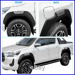 For Toyota Hilux MK9 2021-2023 Wheel Arch Kit Fender Flares GR Sport Matte black