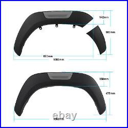 For Toyota Hilux MK9 2021-2023 Wheel Arch Kit Fender Flares GR Sport Matte black