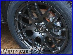 For Vauxhall Vivaro 1419 Matte Black Calibre Exile-r Load Rated 18 Alloy Wheel