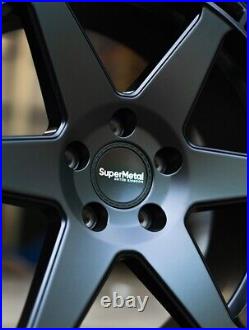 For Vw T5 T6 Supermetal Charger Matte Black 20 9j 5x120 Load Rated Alloy Wheel