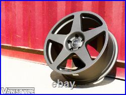 For Vw T5 Transporter Calibre Fives Matte Black 20 Load Rated Tyres Alloy Wheel