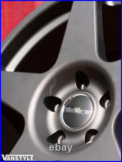 For Vw T6 Transporter Calibre Fives Matte Black 20 Load Rated Tyres Alloy Wheel