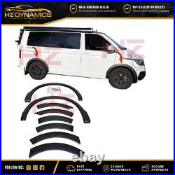 For Vw Transporter T6.1 2019-2021 Wheel Arch Trims 8 Pieces Matte Black Bodykit