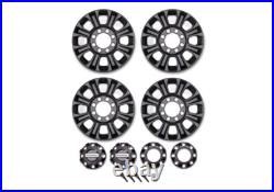 Ford Racing For M-1007K-1808SD Super Duty 18x8 Matte Black Wheel Kit