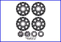 Ford Racing For M-1007K-1808SD Super Duty 18x8 Matte Black Wheel Kit
