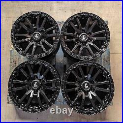 Ford Ranger 17 Alloy wheels Lenso Valor Satin Black L200 Hilux