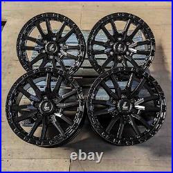 Ford Ranger 17 Alloy wheels Lenso Valor Satin Black L200 Hilux