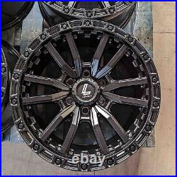 Ford Ranger 17 Alloy wheels Lenso Valor Satin Black L200 Hilux