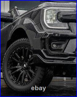 Ford Ranger 17 Alloy wheels Lenso Valor Satin Black L200 Hilux