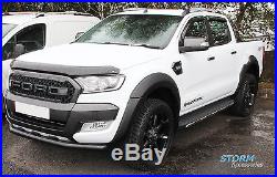 Ford Ranger T6 2016 on Double Cab EGR Wheel Arches 6PC Set in MATTE BLACK