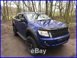 Ford Ranger T6 Raptor 2012-2015 MATTE BLACK XO Wide Wheel Arch Kit Flares