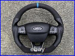 Ford Transit Mk9 Custom M Sport Flat Bottom Custom Made Steering Wheel