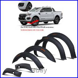 Front Rear Wheel Wide Arch Fender Body Flare Kit For Ford Ranger T6 2019-2020