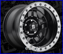 Fuel Anza D557 15x10 5x4.5 ET-43 Matte Black Wheels Rims (Set of 4)