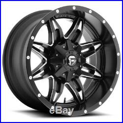 Fuel D567 Lethal 15x8 5x4.5/5x4.75 -18mm Black/Milled Wheel Rim 15 Inch