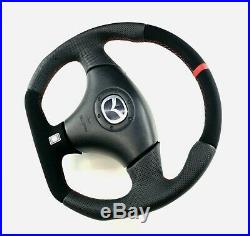 Full RESHAPED FLAT BOTTOM steering wheel MAZDA RX-7 RX7 FD3S Alcantara leather