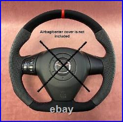 Full Reshaped Flat bottom Steering wheel Mazda Rx8 Alcantara Leather