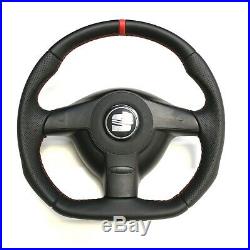 Full Reshaped Steering Wheel Vw Golf 4 Gti R32 Bora Seat Leon Cupra Flat Bottom
