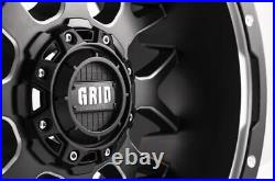 GRID WHEELS GD0220090052F0087 Wheel GD02 20\' x 9\' Matte Black With Milled Acc