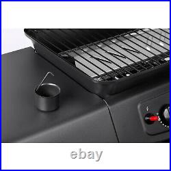 Gas BBQ Barbecue Outdoor Cooking 2 Burners Stainless Steel Large Grate Wheels UK