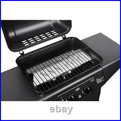 Gas BBQ Barbecue Outdoor Cooking 2 Burners Stainless Steel Large Grate Wheels UK