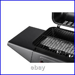 Gas BBQ Barbecue Outdoor Cooking 2 Burners Stainless Steel Large Grate Wheels UK