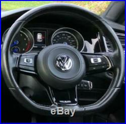 Genuine 14-17 Vw Golf R Mk7 Flat Bottom Leather Steering Wheel Multi Function