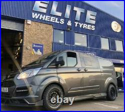 Genuine 18 Ford Transit Oz Matt Black Alloy Wheels Custom Alloys