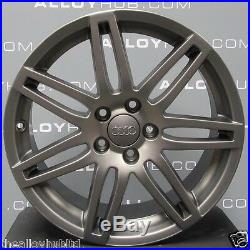 Genuine Audi A3 8p Black Edition S-line Grey 18inch 14 Spoke Alloy Wheels X4