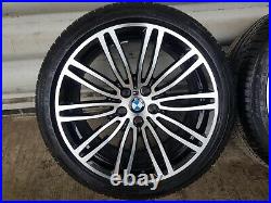 Genuine BMW 5 Series G30 G31 19 664 M Sport Alloy Wheels & Run Flat Tyres Black