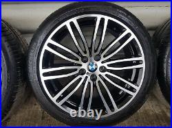 Genuine BMW 5 Series G30 G31 19 664 M Sport Alloy Wheels & Run Flat Tyres Black